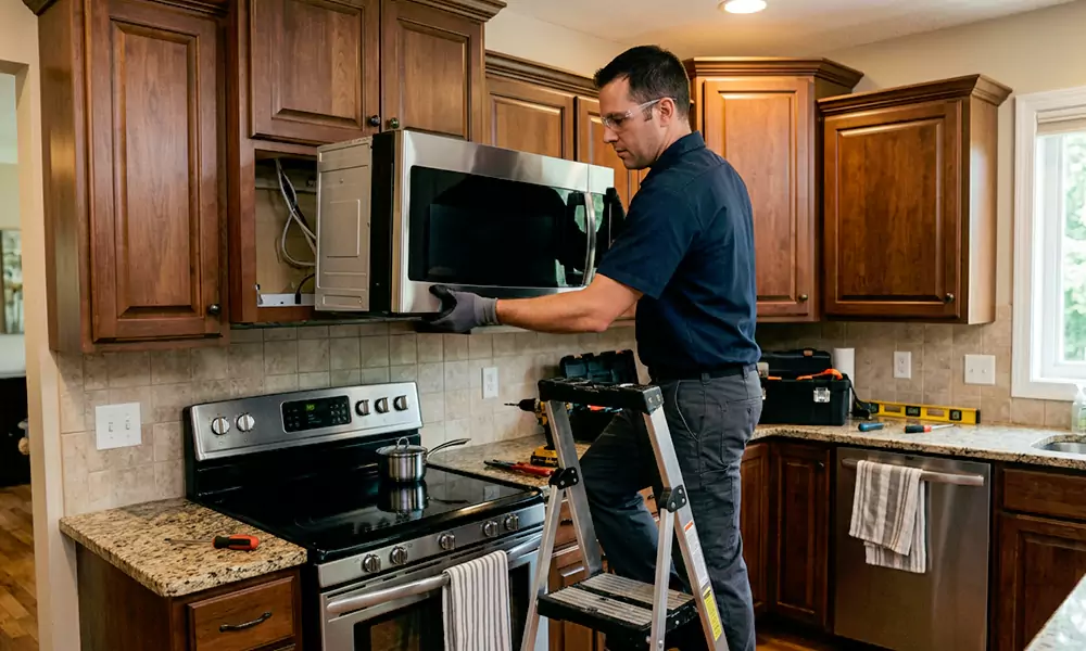Microwave Installation in Bridgeport, CT