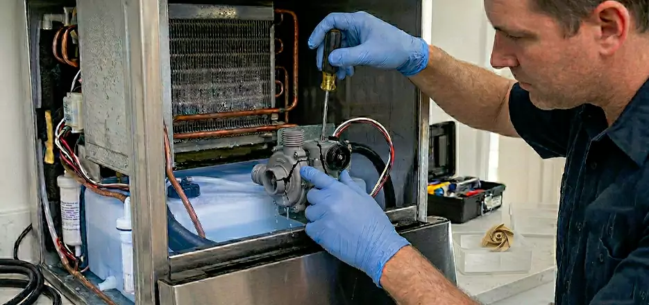 Commercial Ice Maker Water Pump Repair in Bridgeport
